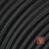 textilkabel stoffkabel schlauchleitung stoffummantelt textilummantelt pvc-kabel rundkabel h03vv-f 3g 0.75 3x0.75mm 3-adrig dreiadrig schwarz