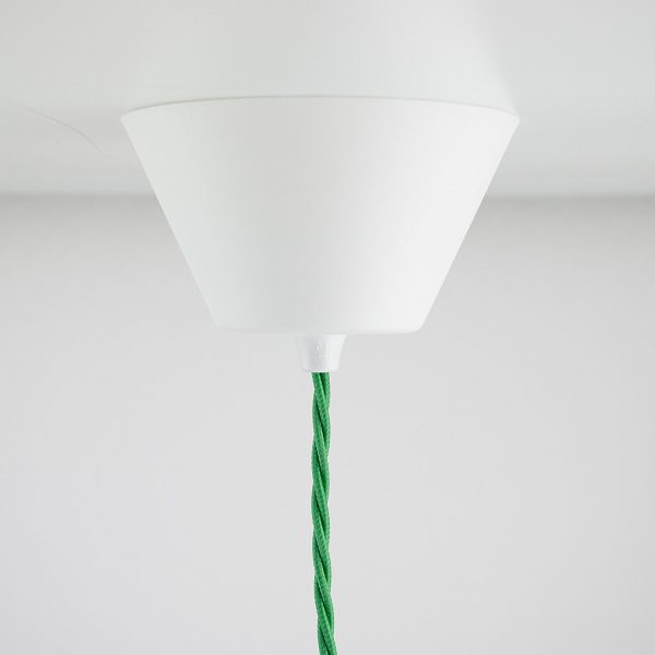 Lampen-Baldachin B4 10 Stück Kunststoff weiß mit Bajonettdeckel 