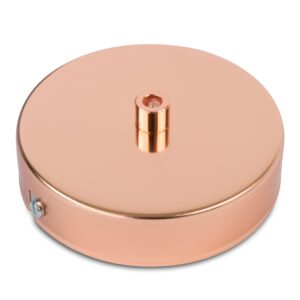 Deckenbaldachin Kupfer Optik, aus Eisen 100x24mm | inkl. Zugentlastung