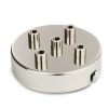 deckenbaldachin dimensionen größe eisen metall zugentlastung messing nickel 5-loch mehrere löcher auslässe bajonettverschluss