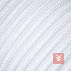 textilkabel stoffkabel schlauchleitung stoffummantelt textilummantelt pvc-kabel rundkabel h03vv-f 3g 0.75 3x0.75mm 3-adrig dreiadrig weiß