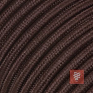 textilkabel stoffkabel schlauchleitung stoffummantelt textilummantelt pvc-kabel rundkabel h03vv-f 3g 0.75 3x0.75mm 3-adrig dreiadrig braun