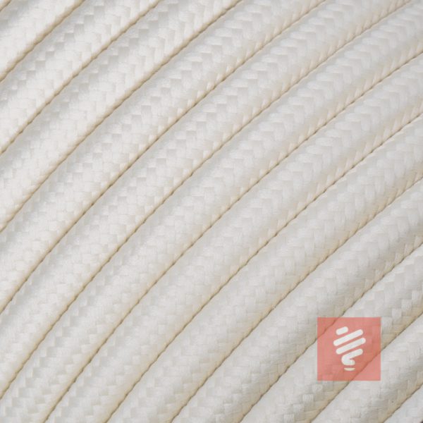 textilkabel stoffkabel schlauchleitung stoffummantelt textilummantelt pvc-kabel rundkabel h03vv-f 3g 0.75 3x0.75mm 3-adrig dreiadrig creme-weiß