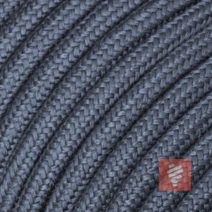 textilkabel stoffkabel schlauchleitung stoffummantelt textilummantelt pvc-kabel rundkabel h03vv-f 3g 0.75 3x0.75mm 3-adrig dreiadrig grau graphit