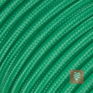 textilkabel stoffkabel schlauchleitung stoffummantelt textilummantelt pvc-kabel rundkabel h03vv-f 3g 0.75 3x0.75mm 3-adrig dreiadrig grün