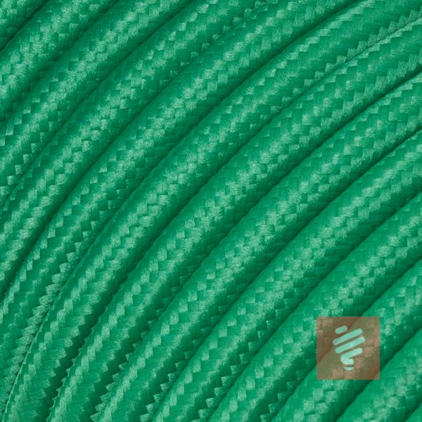 textilkabel stoffkabel schlauchleitung stoffummantelt textilummantelt pvc-kabel rundkabel h03vv-f 3g 0.75 3x0.75mm 3-adrig dreiadrig grün