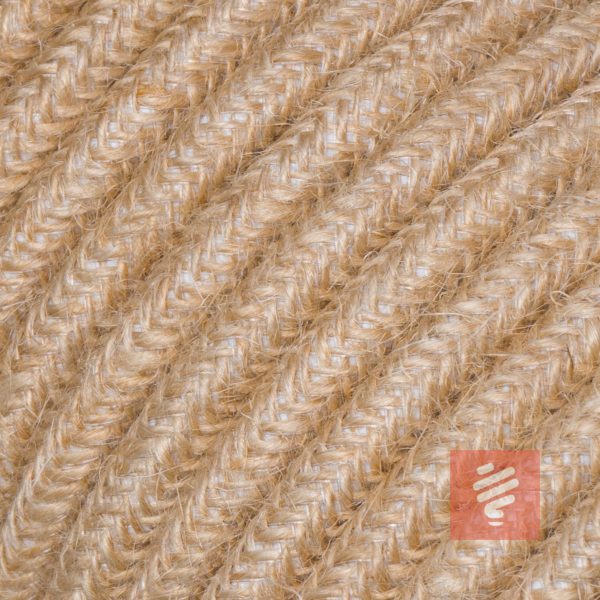 textilkabel stoffkabel schlauchleitung stoffummantelt textilummantelt pvc-kabel rundkabel h03vv-f 3g 0.75 3x0.75mm 3-adrig dreiadrig jute