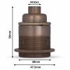 vintage fassung e27 messing gewindemantel dimensionen abmessungen old english gebeizt m10-gewinde