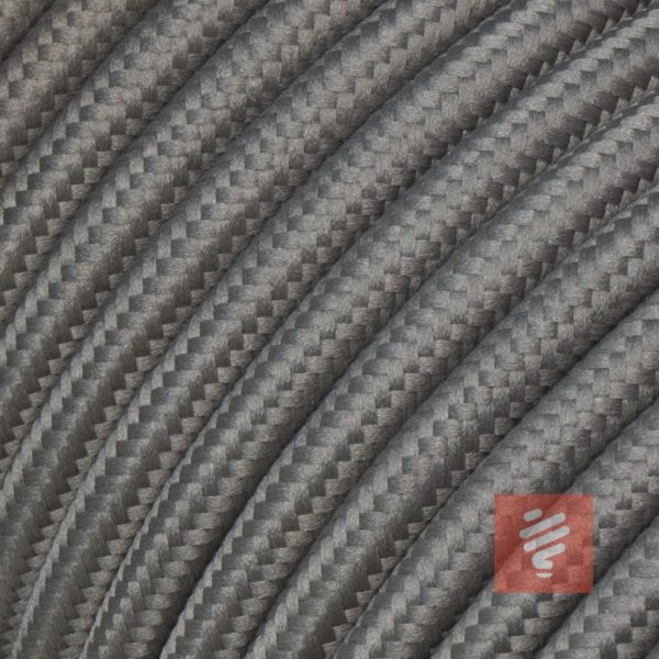 textilkabel stoffkabel schlauchleitung stoffummantelt textilummantelt pvc-kabel rundkabel h03vv-f 3g 0.75 3x0.75mm 3-adrig dreiadrig grau