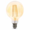 Dekorative E27 LED Filament Lampe, Gold Getönt, Lange Filamente, 3.5W 2100 Kelvin, Extra Warm 320lm, Kolbenform G95