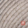 Textil Verlängerungskabel | Textilkabel mit Schuko-Winkelstecker und Kupplung aus Duroplast (Bakelit Optik) | Leinen