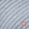 Textil Verlängerungskabel | Textilkabel mit Schuko-Winkelstecker und Kupplung aus Duroplast (Bakelit Optik) | Hellgrau