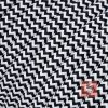 Textil Verlängerungskabel | Textilkabel mit Schuko-Winkelstecker und Kupplung aus Duroplast (Bakelit Optik) | Schwarz-Weiß