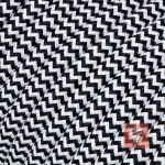 Textilkabel Zuleitung mit Stecker | Schuko Winkelstecker aus Duroplast (Bakelit Optik) | H03VV-F 3x0.75mm 3-adrig | Schwarz-Weiß