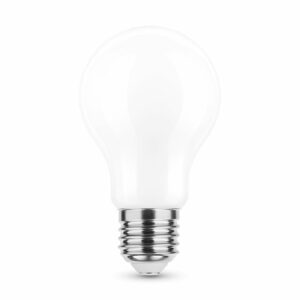 E27 LED Filament Lampe, Globe A60, Milky