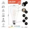 Spezifikationen für E27 Curled LED Edison ST64 Lampe, 4, 5 W, dimmbar