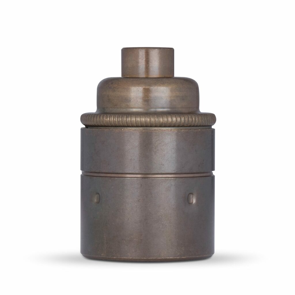 Bakelit Lampenfassung E27 Schwarz - Retro Design Mit Messing-Klemmnippel Made In Europe