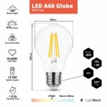 Spezifikationen für E27 LED Filament Lampe, A60