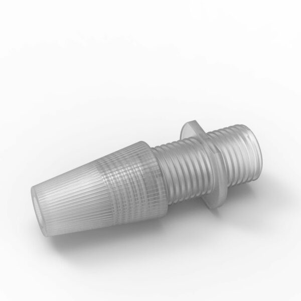 Klemmnippel für Textilkabel, Zugentlastung, M10 Gewinde, transparent 2