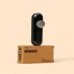 Relight Moment Universaldimmer, schwarz, mit Drehregler aus Messing, vernickelt