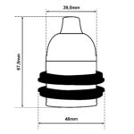 dimensionen-fuer-gewindemantel-lampenfassung-e27-aus-bakelit-mit-zugentlastung-and-grossen-gewinderingen