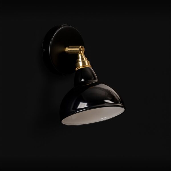Relight Bell W1, Vintage Wandleuchte mit emailliertem Lampenschirm,  13, 5 cm