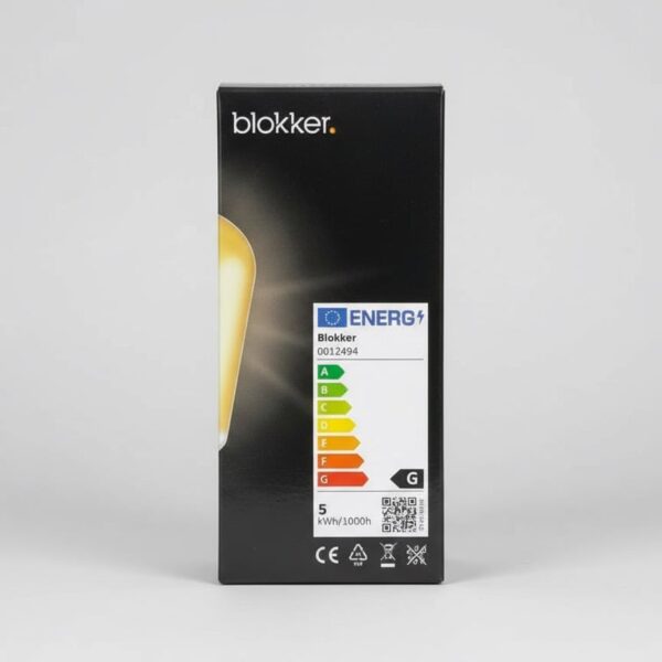 Blokker E27 Curled LED Edison ST64 Lampe, gold getönt, 4.9W, dimmbar 3