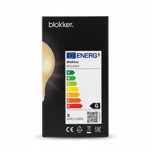 Blokker E27 Curled LED Lampe, A60, 4.9W, gold getönt, dimmbar 3