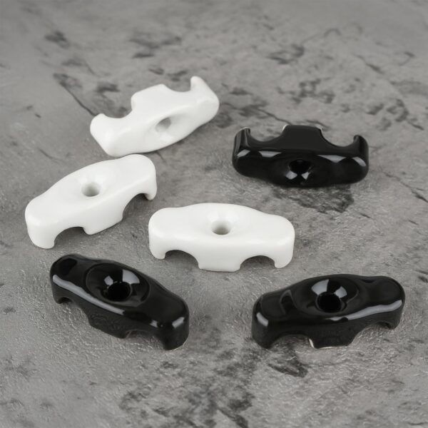 Lightstock Retro Porzellan-Kabelhalter für 2 Leitungen