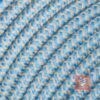 Textilkabel Pendellampe Leinen-Blau, Textilkabel mit Lampenfassung aus Thermoplast mit Schalter und Eurostecker