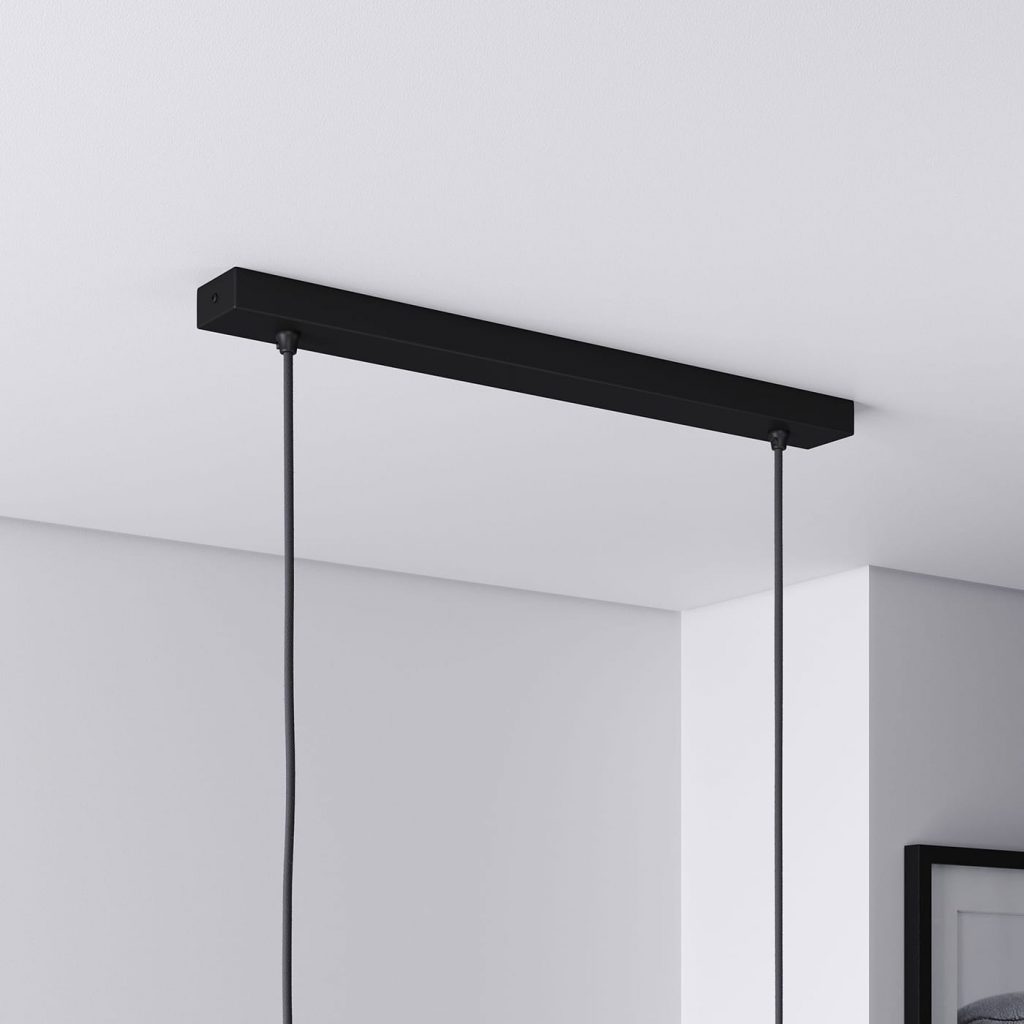 Baldachin Lampe Schwarz