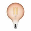 Dekorative E27 LED Filament Lampe, G125 Amber
