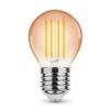 Dekorative E27 LED Filament Lampe, G45 Amber