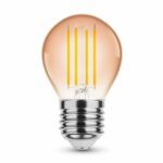 Dekorative E27 LED Filament Lampe, G45 Amber