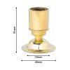 Dimensionen für Wandlampe oder Deckenlampe aus Messing Gold mit Vintage-Design, Relight Bacon