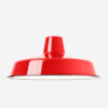 Einfacher Emaille Lampenschirm 36cm, Rot