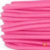 elektrisches Kabelrad mit Textilmantel 2-adrig oder 3-adrig, Fuchsia