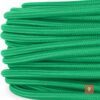 elektrisches Kabelrad mit Textilmantel 2-adrig oder 3-adrig, Grün