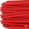 elektrisches Kabelrad mit Textilmantel 2-adrig oder 3-adrig, Rot