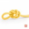 Knoten aus Textilkabel, Gelb