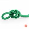 Knoten aus Textilkabel, Grün