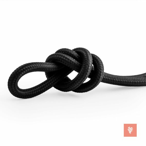 Schwarz-Weiß Textilummanteltes Kabel zweiadrig 2x0,75mm² Textilkabel für Lampe 