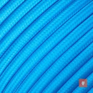 Textilkabel 2 adrig (zweiadrig) Blau für Lampe als Lampenkabel - (2x0.75mm)