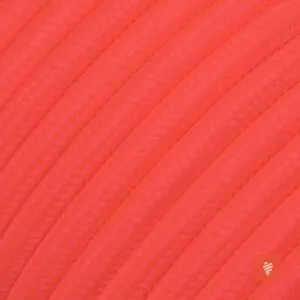 Textilkabel 2 adrig (zweiadrig) Neon-Pink für Lampe als Lampenkabel - (2x0.75mm)