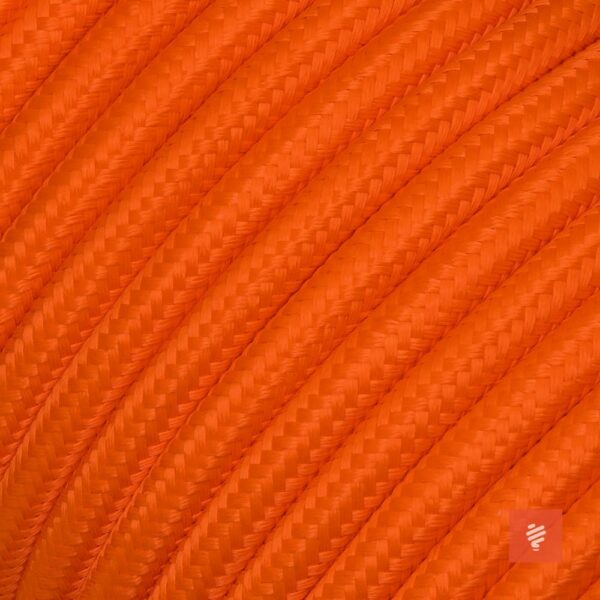 Textilkabel 2 adrig (zweiadrig) Orange für Lampe als Lampenkabel - (2x0.75mm)