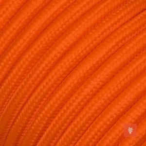 Textilkabel 3 adrig (dreiadrig) Orange für Lampe als Lampenkabel - (3x0.75mm)