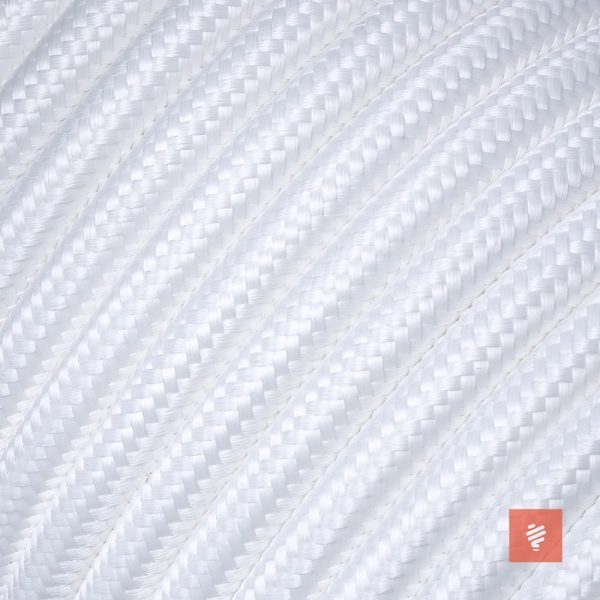 Textilkabel 3 adrig (dreiadrig) Weiß für Lampe als Lampenkabel - (3x0.75mm)