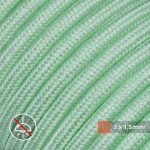 Textilkabel für Aufputz-Elektroinstallation Minze - (3x1.5mm)