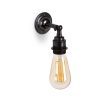 Wandleuchte aus Messing Bronze Antik im Antik & Vintage Stil E27 mit Gelenk und ST64 LED Leuchtmittel, Relight Bacon Bow